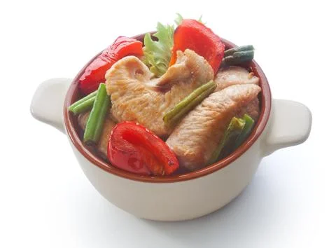 Roasted turkey with vegetables Stock Photos