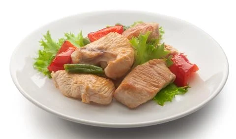 Roasted turkey with vegetables Foto stock