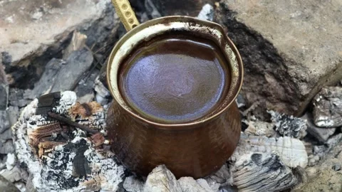 Roasted Turkish coffee Stock Footage 282444111