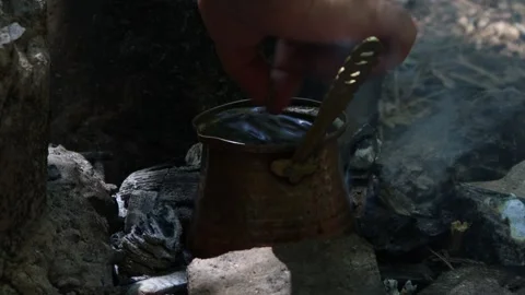 Roasted Turkish coffee Stock Footage 282444141