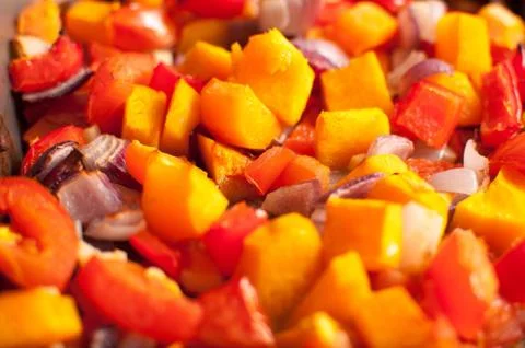 Roasted Vegatables Stock Photos