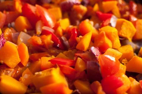 Roasted Vegatables Stock Photos