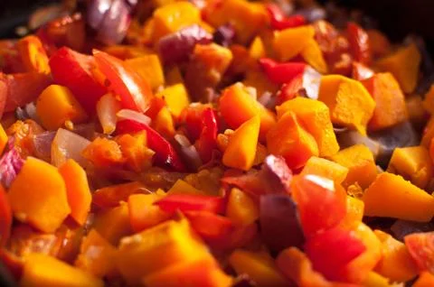 Roasted Vegatables Stock Photos