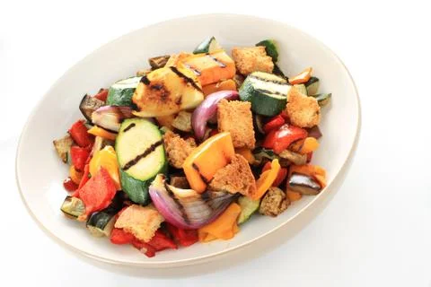 Roasted vegetable meal Stock Photos