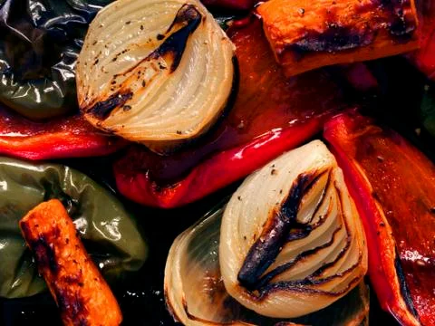 Roasted vegetables Stock Photos