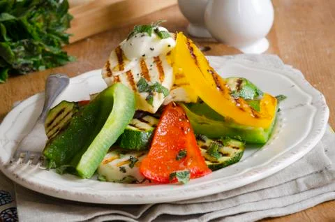 Roasted vegetables Foto stock