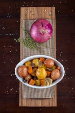 Roasted vegetables Stock Photos