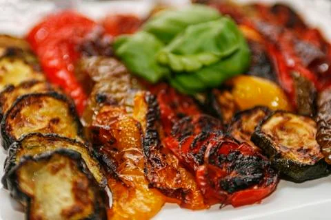 Roasted vegetables Stock Photos