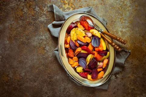 Roasted vegetables Stock Photos