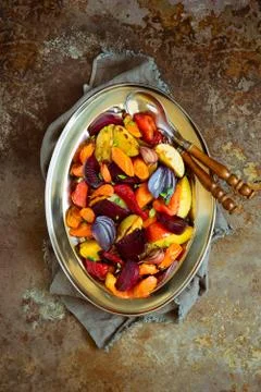 Roasted vegetables Stock Photos