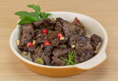 Roasted venison Stock Photos