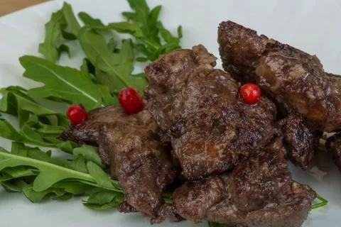 Roasted venison Stock Photos