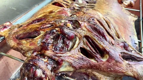 Roasted Whole Lamb Stock Footage 333322041