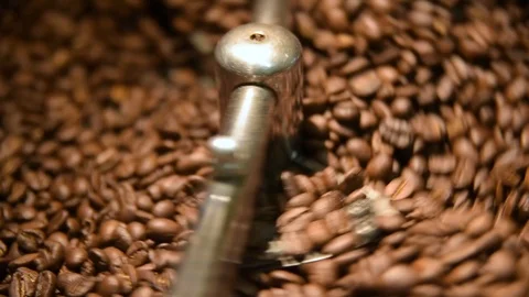 Roaster for roasting coffee. Stock Footage 89673117