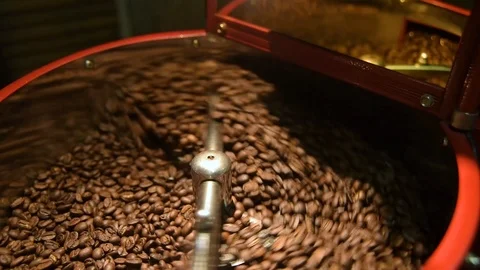 Roaster for roasting coffee. Stock Footage 89673134