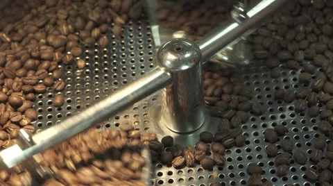 Roasting and mixing coffee at third wave cafe shop Stock Footage 67907985