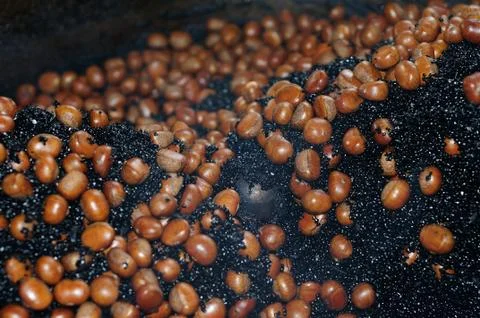 Roasting Chestnuts Stock Photos