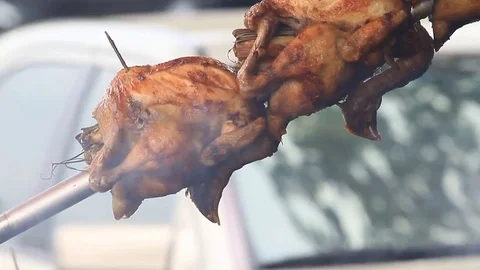 Roasting chicken Video stock 74484794
