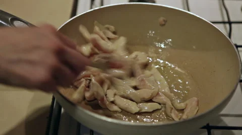 Roasting Chicken Meat Stock Footage 46740288