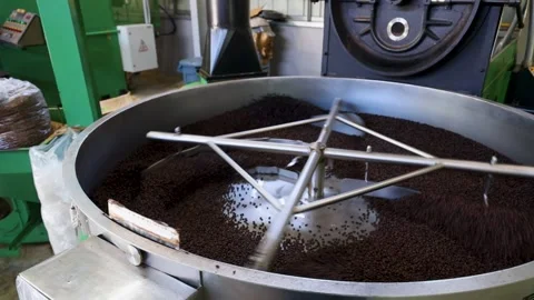 Roasting Coffee bean in a Drying Cycle | Stock Video | Pond5