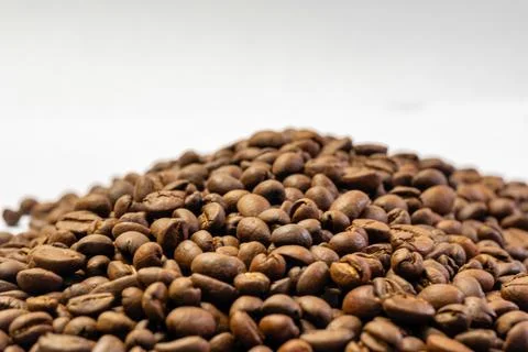 Roasting Coffee Beans Aromatic Brew in Progress Stock Photos