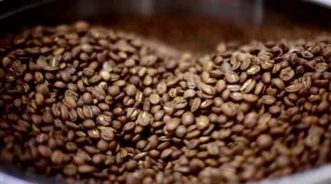 Roasting coffee beans Stock Footage 66462805
