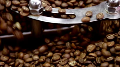 Roasting coffee beans Stock Footage 66463045