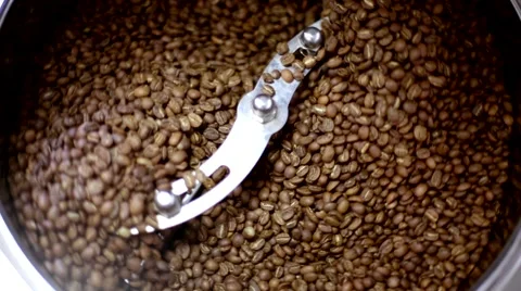 Roasting coffee beans Stock Footage 66463150