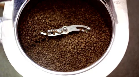 Roasting coffee beans Stock Footage 66463331