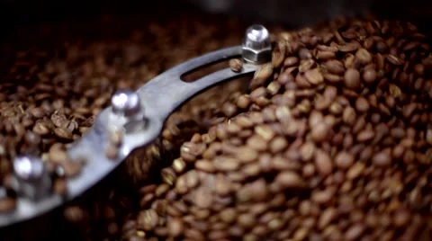 Roasting coffee beans Stock Footage 66463672