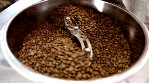 Roasting coffee beans Stock Footage 66463857