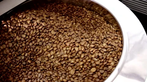 Roasting coffee beans Stock Footage 66463865