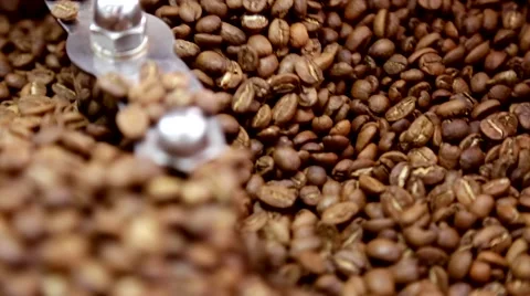 Roasting coffee beans Stock Footage 66463903