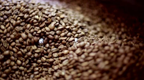 Roasting coffee beans Stock Footage 66463966