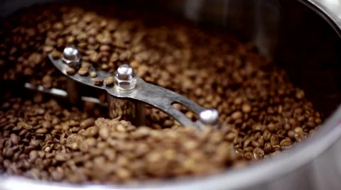 Roasting coffee beans Stock Footage 66464001