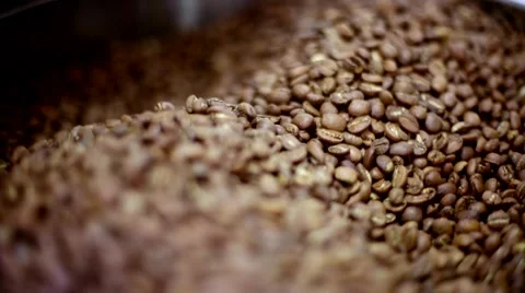 Roasting coffee beans Stock Footage 66464050
