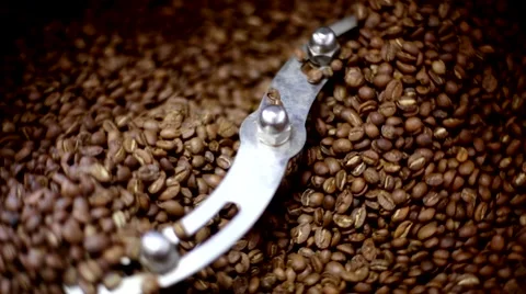 Roasting coffee beans Stock Footage 66464079