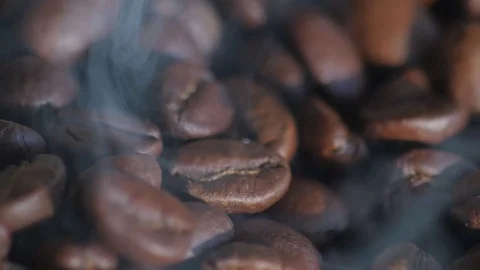 Roasting coffee beans Stock Footage 84802418