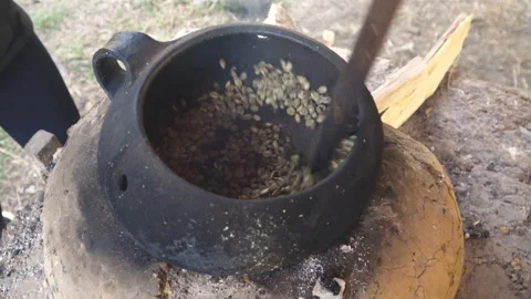 Roasting coffee beans. Stock Footage 162909449