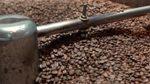 Roasting Coffee Beans Stock Footage 181176540