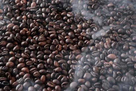Roasting coffee beans Stock Photos