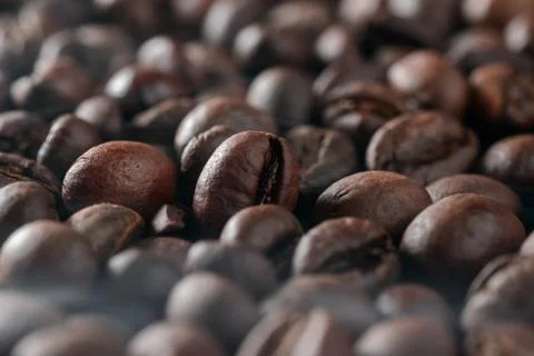 Roasting coffee beans Stock Photos