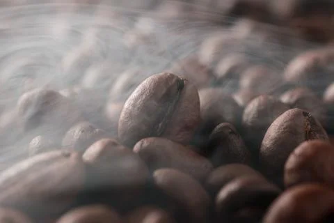 Roasting coffee beans Stock Photos