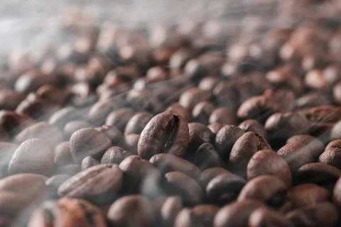Roasting coffee beans Stock Photos