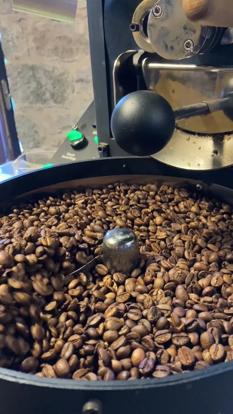 Roasting Coffee Beans (Vertical Video) Stock Footage 301606280