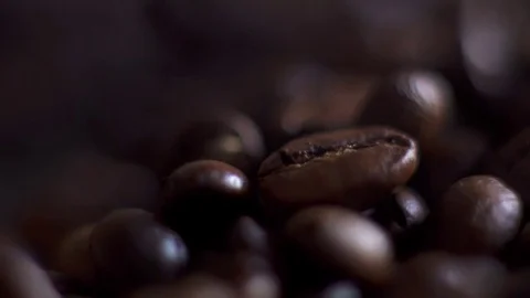 Roasting coffee with smoke Stock Footage 76190233
