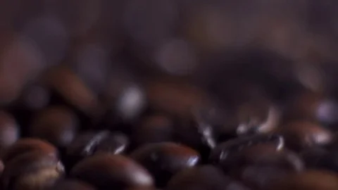 Roasting coffee with smoke Stock Footage 77271869