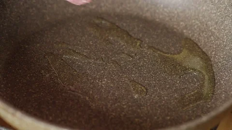 Roasting cutlets turn in pan Stock Footage 75012035