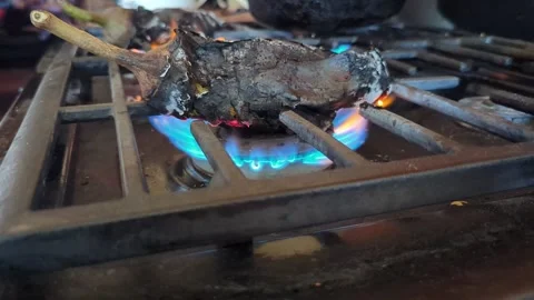 Roasting Eggplants Stock Footage 325343596