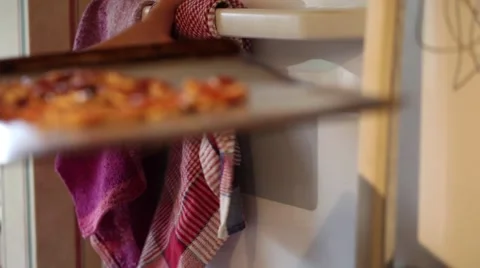 Roasting pecans in an oven. Stock Footage 45494554